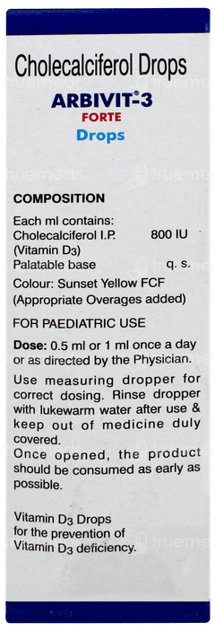 Arbivit 3 Forte Oral Drops 15ml Arbivit 3 Forte Oral Drops 15ml