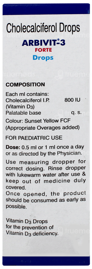Arbivit 3 Forte Oral Drops 15ml