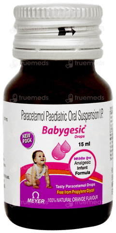 Babygesic Orange Flavour Oral Drops 15ml