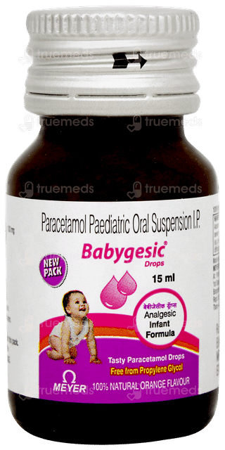 Babygesic Orange Flavour Oral Drops 15ml