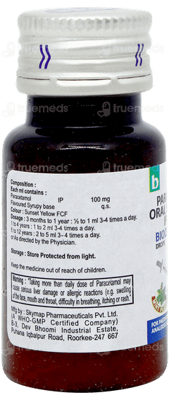 Biocetamol 100 Mint Flavour Oral Drops 15ml