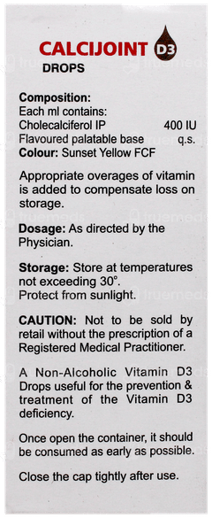 Calcijoint D3 Oral Drops 15Ml