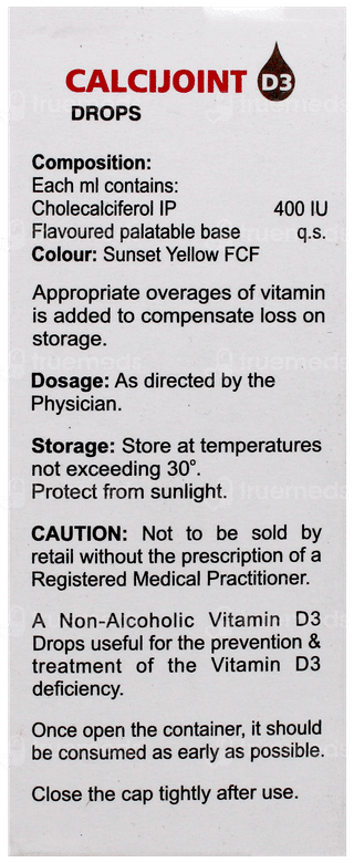 Calcijoint D3 Oral Drops 15Ml