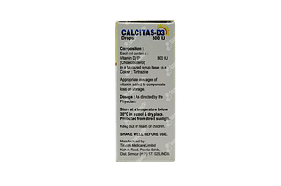 Calcitas D3 800 IU Drops 15 ML
