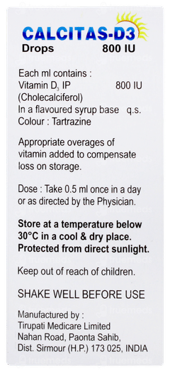 Calcitas D3 Oral Drops 15ml