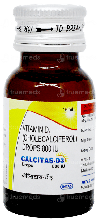 Calcitas D3 Oral Drops 15ml