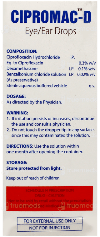 Cipromac D Eye/ear Drops 10ml