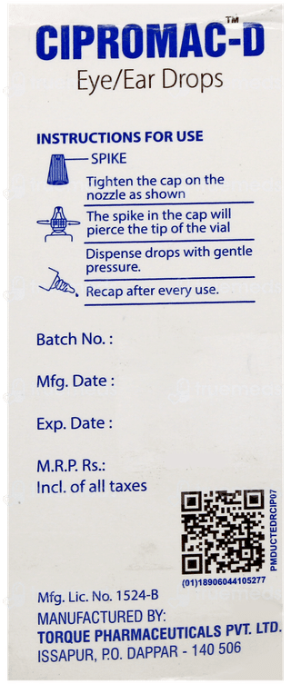 Cipromac D Eye/ear Drops 10ml