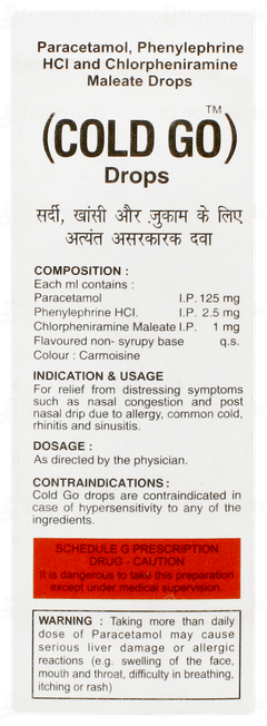 Cold Go Oral Drops 15ml