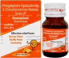 Coriminic Orange Flavour Oral Drops 15ml