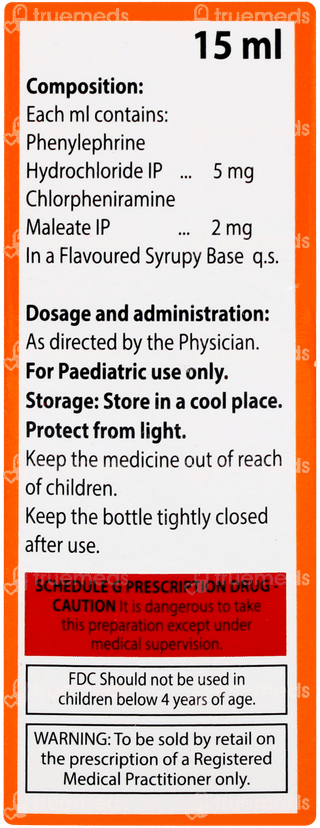 Coriminic Orange Flavour Oral Drops 15ml