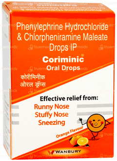 Coriminic Orange Flavour Oral Drops 15ml