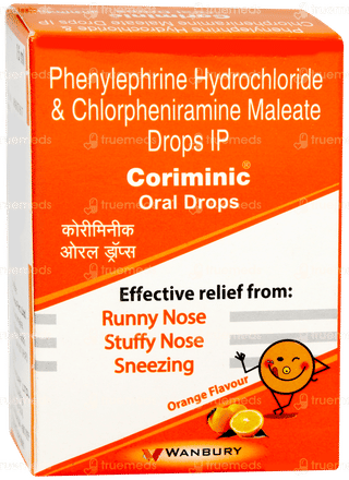 Coriminic Orange Flavour Oral Drops 15ml