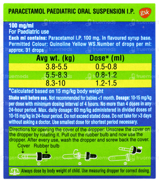 Crocin Peppermint Flavour Oral Drops 15ml