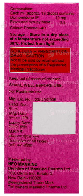 Domways Strawberry Flavour Oral Drops 5Ml