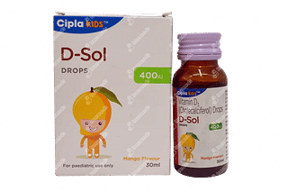 Dsol 400 IU Mango Flavour Drops 30 ML