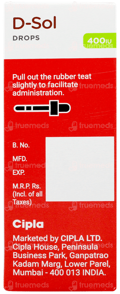 D Sol 400iu Mango Flavour Oral Drops 30ml