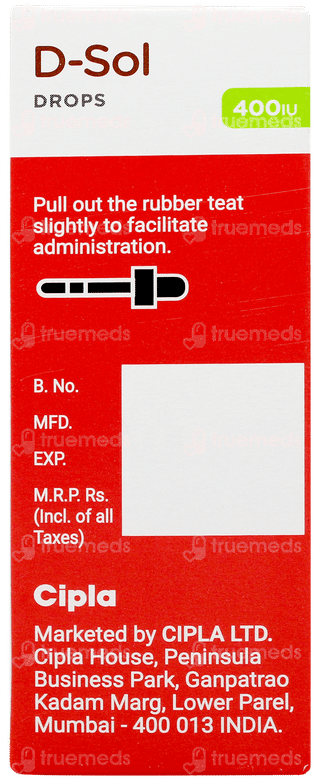 D Sol 400iu Mango Flavour Oral Drops 30ml