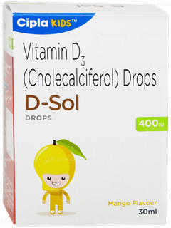 D Sol 400iu Mango Flavour Oral Drops 30ml