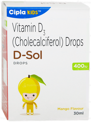 D Sol 400iu Mango Flavour Oral Drops 30ml