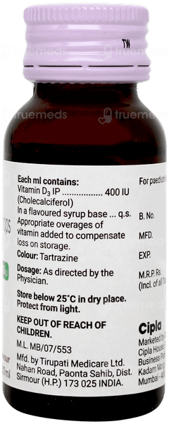 D Sol 400iu Mango Flavour Oral Drops 30ml