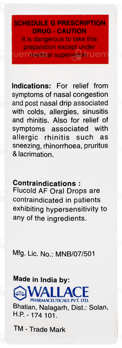 Flucold Af Oral Drops 15ml