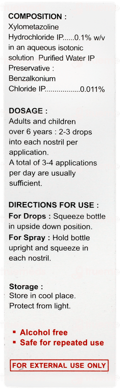 Hynasal Xl Nasal Drops 15ml Hynasal Xl Nasal Drops 15ml