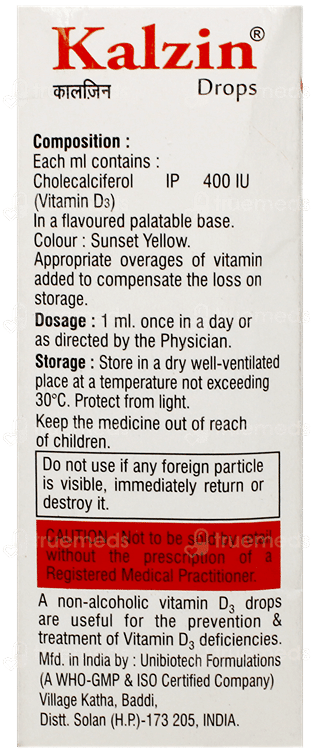 Kalzin Oral Drops 30Ml