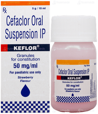 Keflor Strawberry Flavour Suspension 10Ml