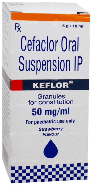 Keflor Strawberry Flavour Suspension 10Ml