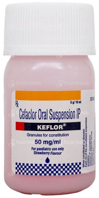 Keflor Strawberry Flavour Suspension 10Ml