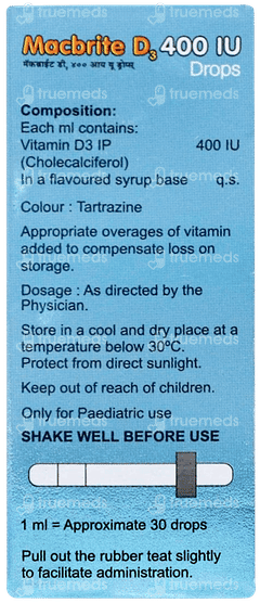 Macbrite D3 400iu Oral Drops 15ml
