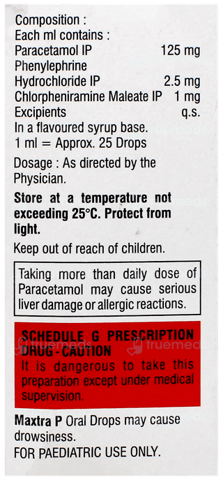 Maxtra P Oral Drops 15Ml
