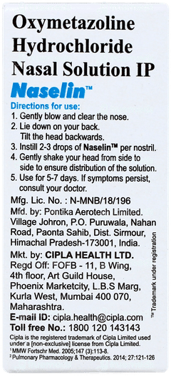 Naselin Nasal Drops 10ml