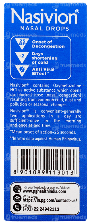 Nasivion Adult Nasal Drops 10ml