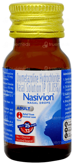 Nasivion Adult Nasal Drops 10ml