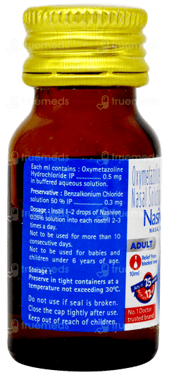 Nasivion Adult Nasal Drops 10ml