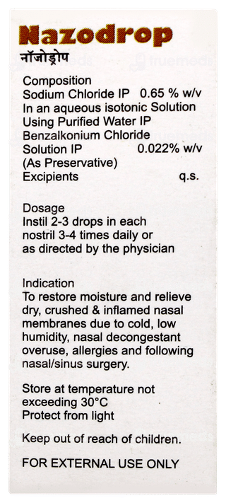 Nazodrop Nasal Drops 10ml