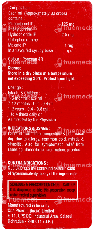 Noblok Oral Drops 15ml