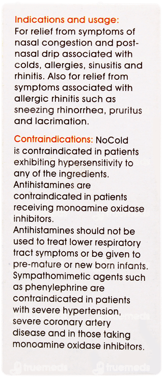 Nocold Oral Drops 15ml