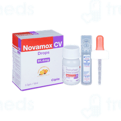 Novamox Cv Tangy Orange Flavour Oral Drops 10ml