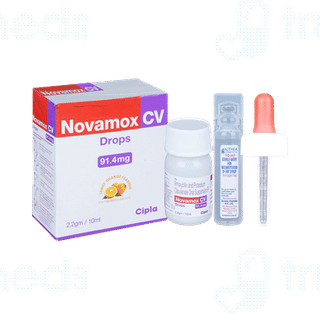 Novamox Cv Tangy Orange Flavour Oral Drops 10ml