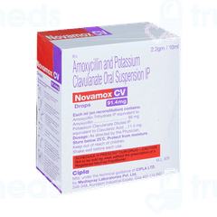 Novamox Cv Tangy Orange Flavour Oral Drops 10ml