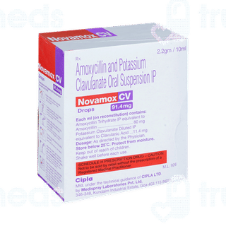 Novamox Cv Tangy Orange Flavour Oral Drops 10ml