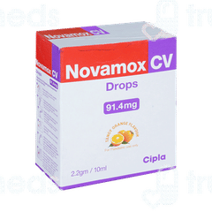 Novamox Cv Tangy Orange Flavour Oral Drops 10ml