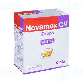 Novamox Cv Tangy Orange Flavour Oral Drops 10ml