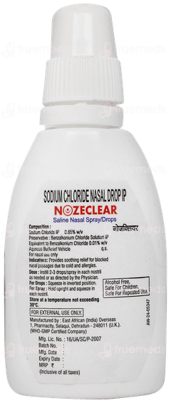 नोज़क्लियर ड्रॉप्स 20 एमएल