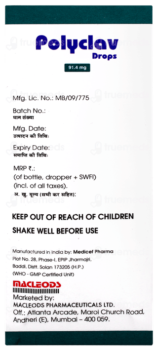 Polyclav Oral Drops 10ml