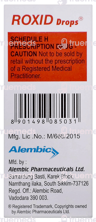 Roxid 25 MG Drops 10 ML