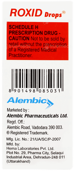 Roxid Mint Flavored Oral Drops 10ml
